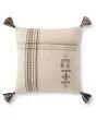 P0929 Natural/Charcoal 18"x18" Pillow