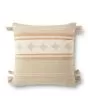 P0933 Beige/Orange 22"x22" Pillow