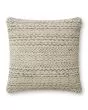 Gloaming PAR0009 Charcoal/Ivory 18''x18'' Pillow
