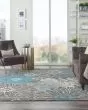 Passion PSN17 Charcoal/Blue Area Rug
