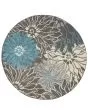 Passion PSN17 Charcoal/Blue Area Rug