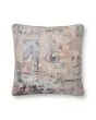 PLL0008 Taupe/Multi 18"x18" Pillow