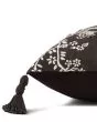 PLL0026 Black/Ivory 22"x22" Pillow