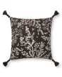 PLL0026 Black/Ivory 22"x22" Pillow