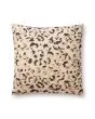 PLL0055 Ivory/Black 22"x22" Pillow