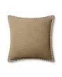 PLL0109 Taupe 22"x22" Pillow