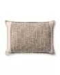 PLL0183 Brown/Ivory 16"x26" Pillow