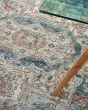 Quarry QUA11 Ivory Blue Area Rug