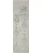 Silk Shadows SHA14 Ivory/Silver Area Rug