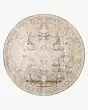 Theia THE-05 Taupe/Brick Area Rug