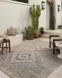 Topanga TOP-04 Natural/Aqua Area Rug