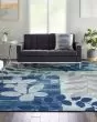 Tranquil TRA01 Navy/Light Blue Area Rug