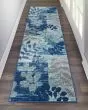 Tranquil TRA01 Navy/Light Blue Area Rug