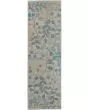 Tranquil TRA03 Ivory/Turquoise Area Rug