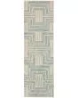 Interlock ITL06 Ivory/Turquoise Area Rug