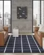 West End Ave WTE01 Navy Ivory Area Rug