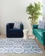 Whimsicle WHS01 Ivory Navy Area Rug
