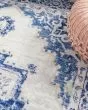 Whimsicle WHS03 Ivory Blue Area Rug