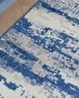 Whimsicle WHS06 Ivory Navy Area Rug
