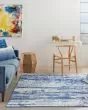 Whimsicle WHS06 Ivory Navy Area Rug