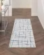 Whimsicle WHS09 Ivory Blue Area Rug