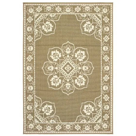 Marina 7764j Tan/Ivory Area Rug