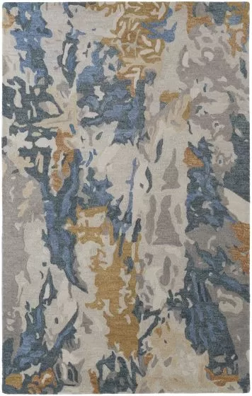 Everley 8645F Gray/Blue/Gold Area Rug