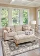 Avalon 5608 Grey/Ivory Kashan Area Rug