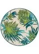 Covington Jungle Leaves Ivory/Forest Green Rug