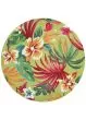 Covington Painted Fern Fern/Red Area Rug