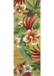 Covington Painted Fern Fern/Red Area Rug