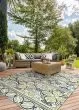 Covington Pegasus Ivory/Navy/Lime Area Rug