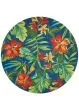 Covington Tropical Orchid Azure/Forest Area Rug