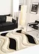 Eternity 1071 Black/Beige Waves Area Rug
