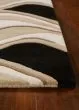Eternity 1071 Black/Beige Waves Area Rug
