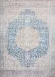 Layla LAY-07 Blue/Tangerine Area Rug