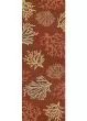 Outdoor Escape Sea Reef Terra Cotta Area Rug