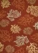 Outdoor Escape Sea Reef Terra Cotta Area Rug