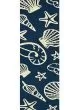 Outdoor Escape Cardita Shells Navy/Ivory Rug