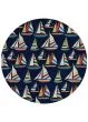 Outdoor Escape Yachting Navy Area Rug