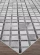 Prairie Retro Lattice Grey Ivory Area Rug