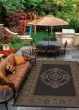 Recife Antique Medallion Black/Cocoa Area Rug