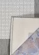 Recife Checkered Field Grey/White Area Rug