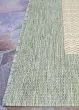 Recife Checkered Field Natural/Green Area Rug