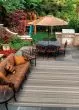 Recife Gazebo Stripe Champ/Taupe Area Rug