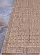 Recife Saddlestitch Cocoa/Natural Area Rug