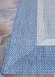 Recife Stria Texture Champagne/Blue Area Rug