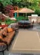 Recife Stria Texture Natural/Coffee Area Rug