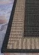 Recife Wicker Stitch Black/Cocoa Area Rug