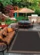 Recife Wicker Stitch Black/Cocoa Area Rug